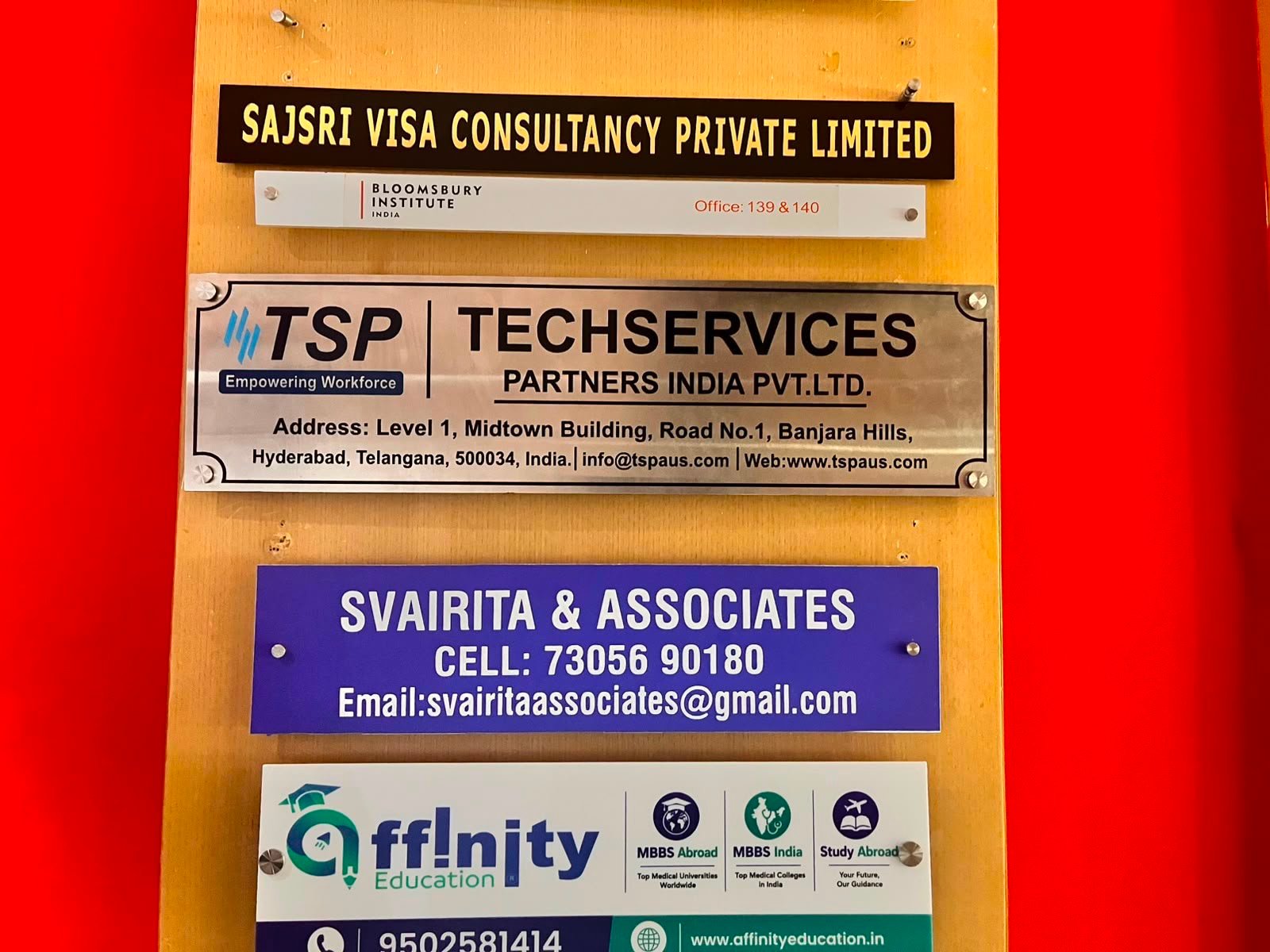 Hyderabad Office Address
